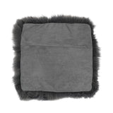 Fellkissenbezug | Langhaar | Neuseeland | 40x40 cm Stahl