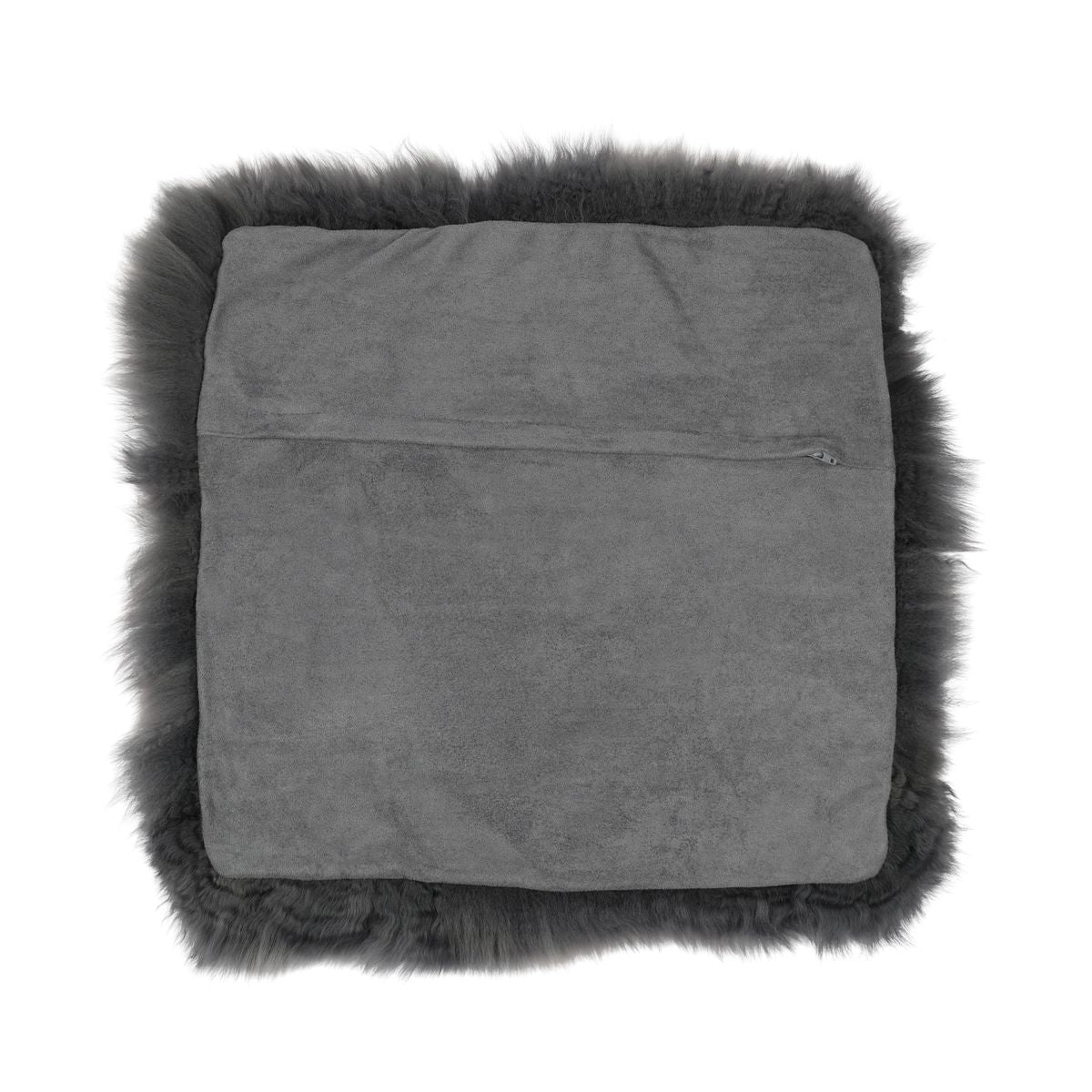 Fellkissenbezug | Langhaar | Neuseeland | 50,5x50,5 cm Stahl