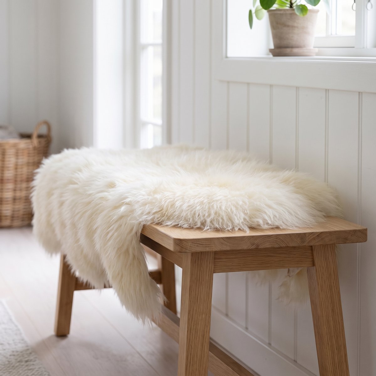 Lammfell Premium | Langhaar | Island | 90x60 cm