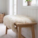 Lammfell Premium | Langhaar | Island | 90x60 cm Natürlich Cremeweiß