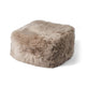 Lammfellpouf | Neuseeland | 50x50x32 cm Taupe