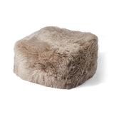 Lammfellpouf | Langhaar | Neuseeland | 50x50x32 cm