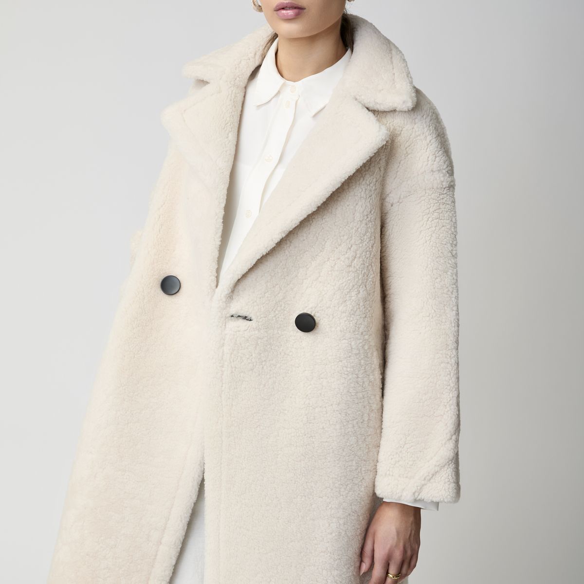 Lammfellmantel Savannah | Damen | Lammwolle Beige