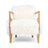 Lina Loungesessel | Premium Lammfell | Designmöbel Weiß