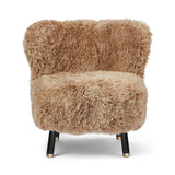 Emil Loungesessel | Premium Lammfell | Langhaar Honig