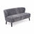 Emanuel Sofa | Zweisitzer | Design Möbel Hellgrau