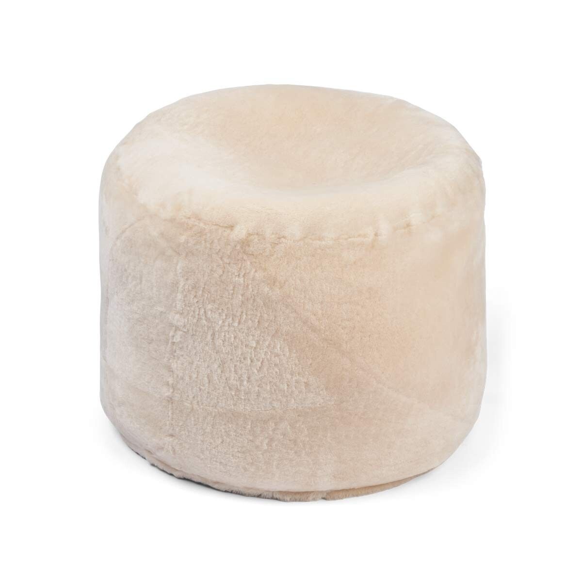 Lammfellpouf Premium | Neuseeland | Mokassin | D55x36 cm Poufs | Sheepskinhouse.ch