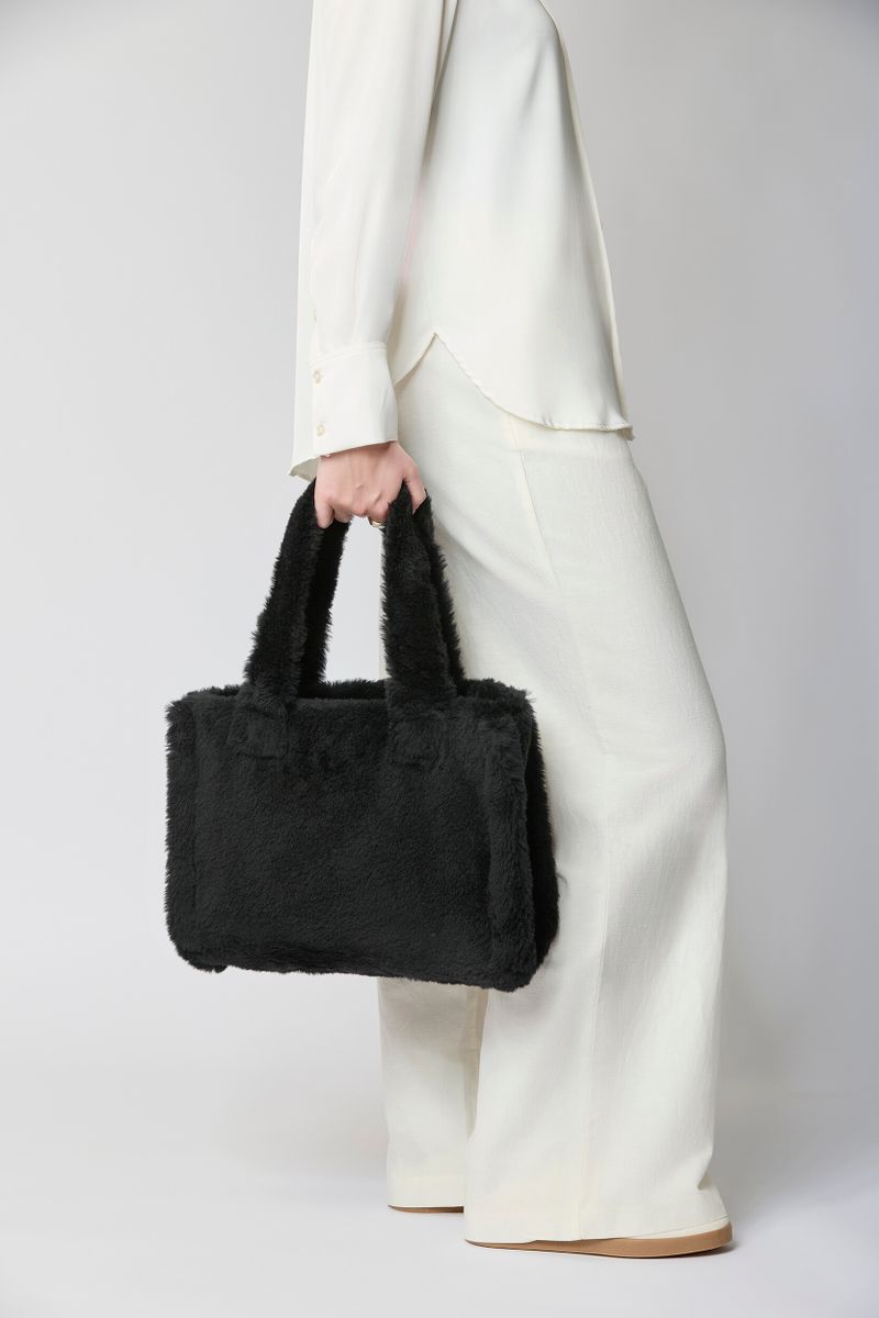 Mini Glory Shopper | Neuseeland | Lammwolle Schwarz
