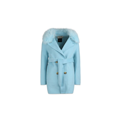 Charlott Mantel | Lammwolle, Fuchs Himmelblau
