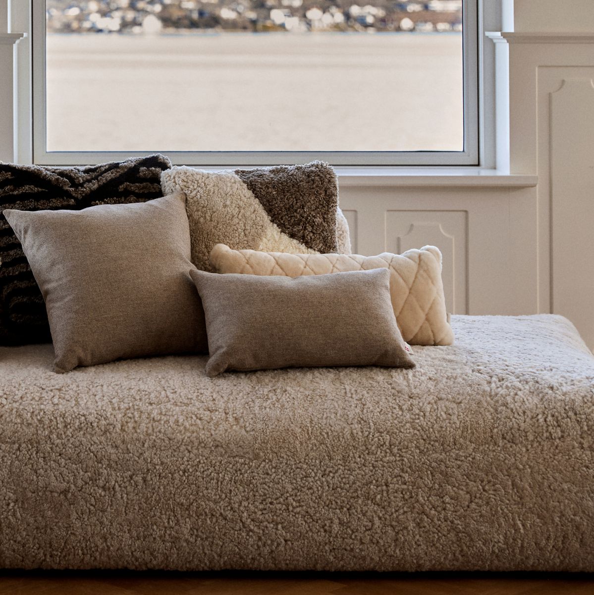 Wollkissen | 100% Wolle | 52x52 cm | 34x52 cm Fellkissen | Sheepskinhouse.ch