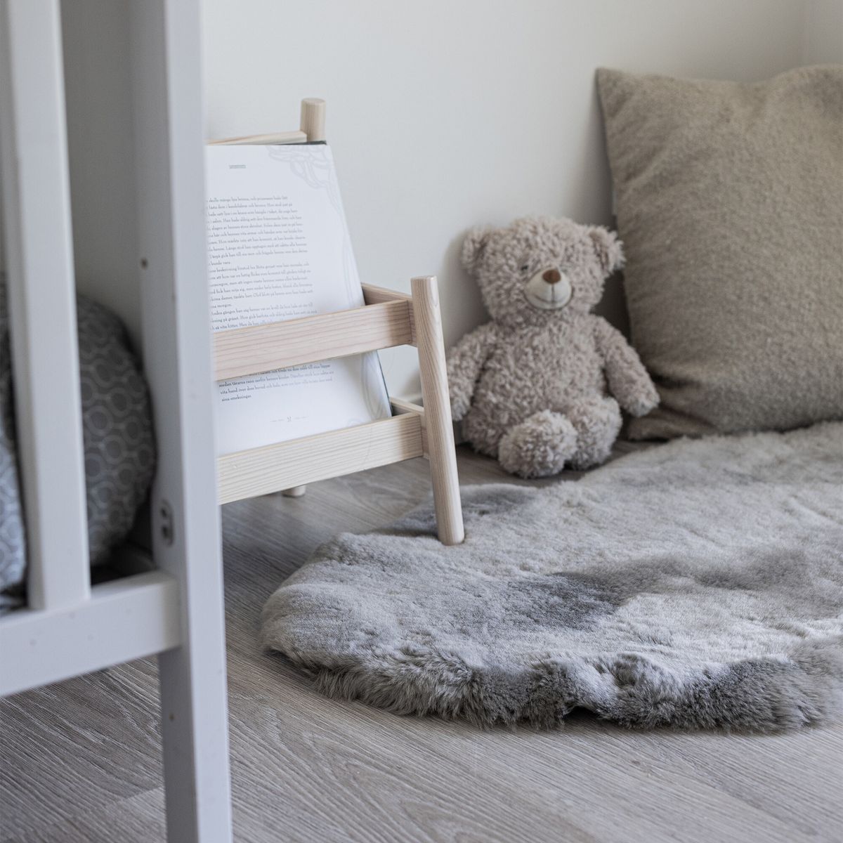 Baby Lammfell | Kurzhaar | Neuseeland | 95 cm Hellgrau