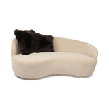 Fellkissenbezug | Langhaar | Neuseeland | 50,5x50,5 cm Schokolade