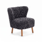 Emil Loungesessel | Premium Lammfell | Kurzhaar Anthrazit