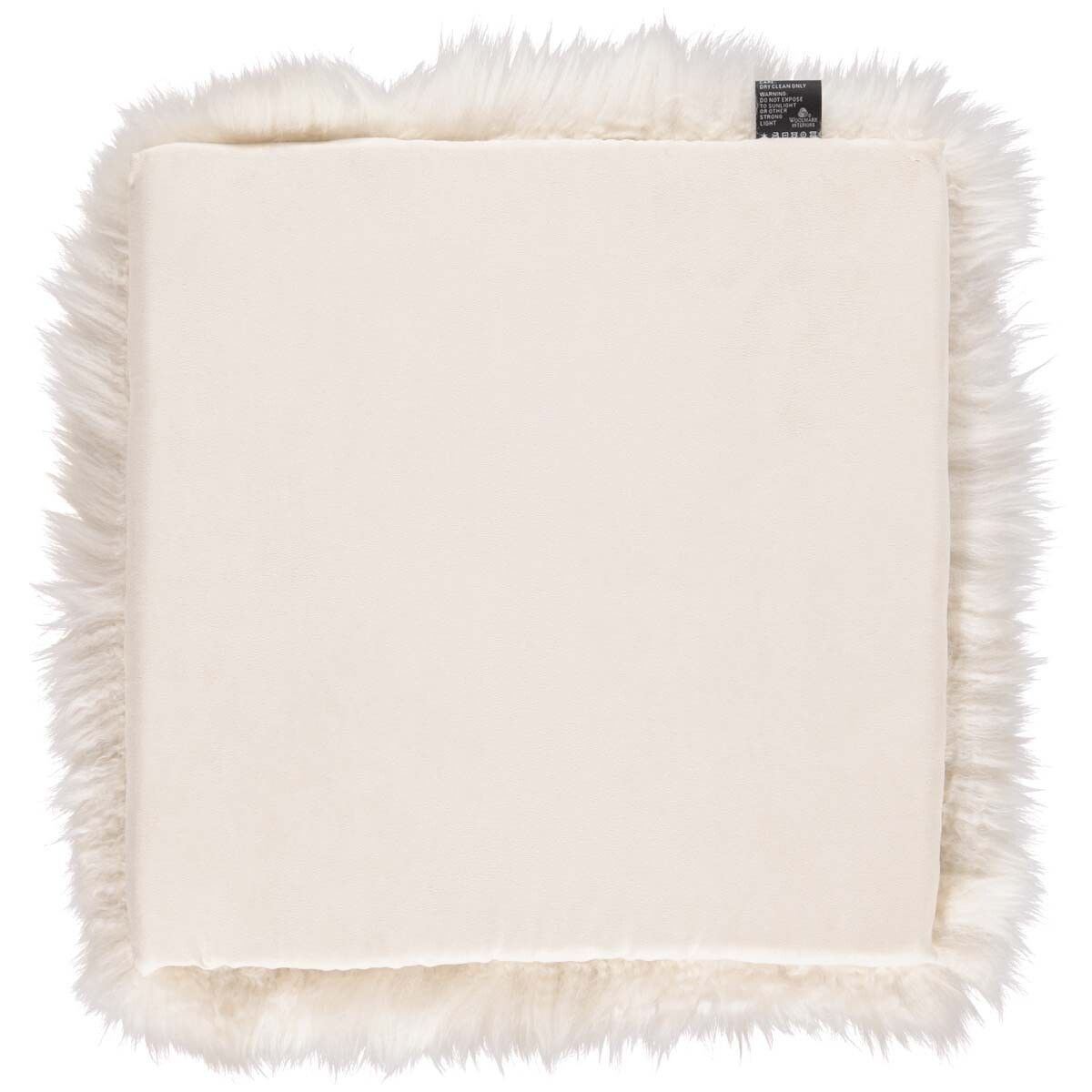Lammfell Stuhlauflage | Langhaar | Neuseeland | 37x37 cm Sitzkissen | Sheepskinhouse.ch