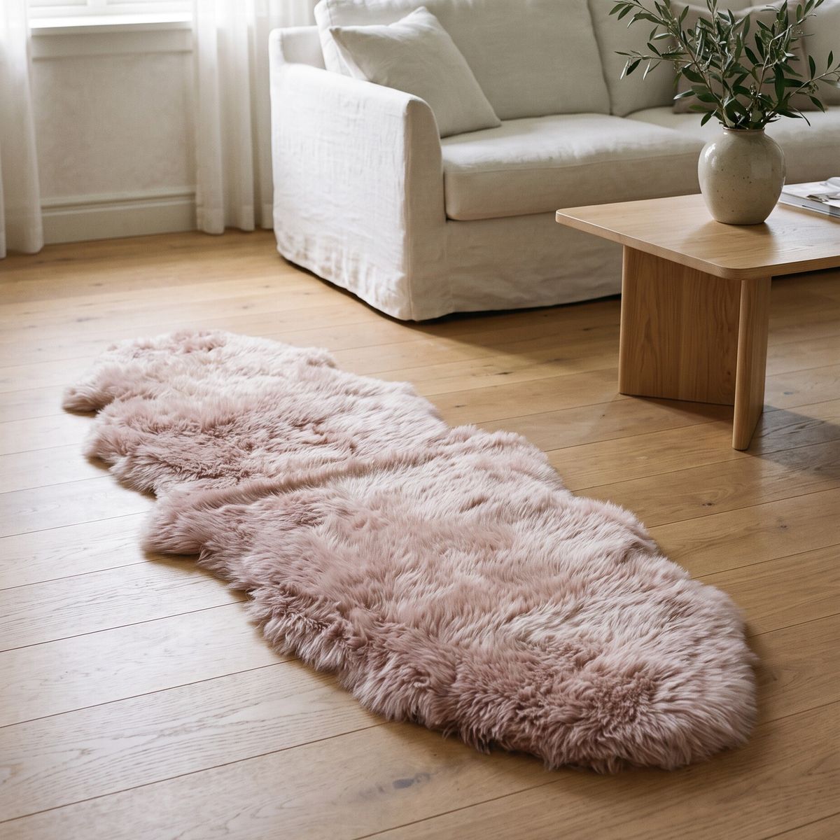 Merino Doppeltes Lammfell | Langhaar | Neuseeland | 170x60 cm