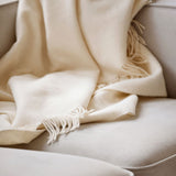 Julia Decke | 50% Baby Alpaka & 50% Wolle | 140x240 cm Dunkelbraun