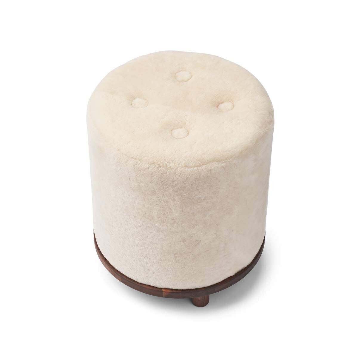 Simon Pouf | Neuseeland | Mokassin | D46x52 cm Poufs | Sheepskinhouse.ch