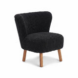 Emily Loungestuhl | Kurzhaar | Design Möbel Schwarz