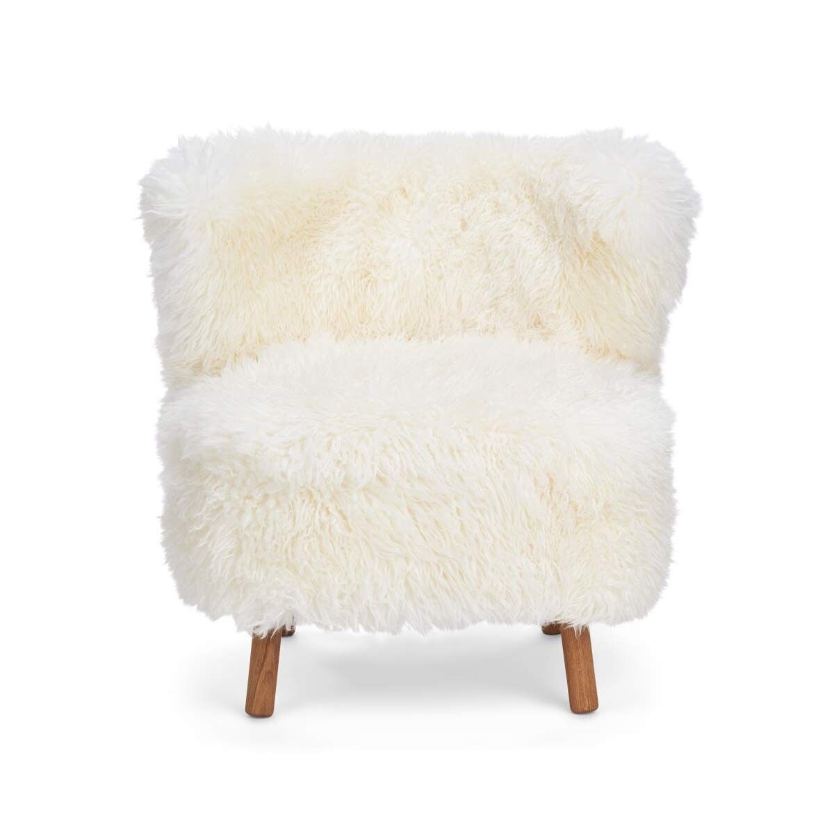 Emil Loungesessel | Premium Lammfell | Langhaar Stühle | Sheepskinhouse.ch