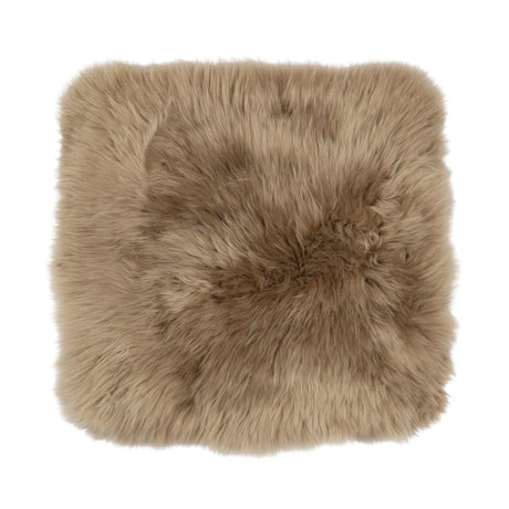 Fellkissenbezug | Langhaar | Neuseeland | 50,5x50,5 cm Taupe
