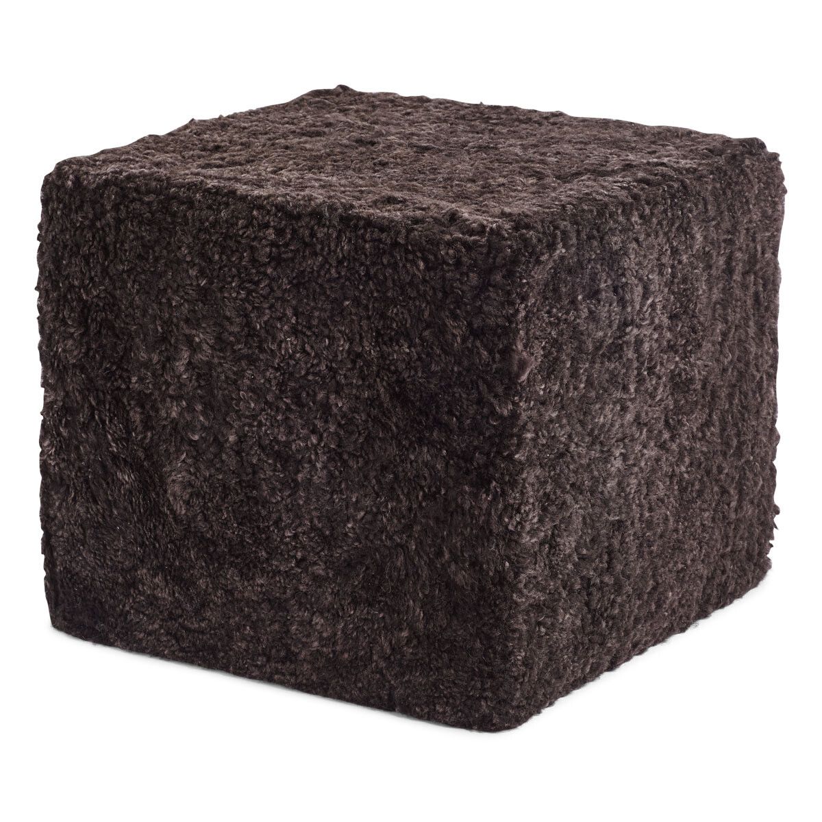 Lammfellpouf Premium | Kurzhaar | Neuseeland | 40x40x35 cm Poufs | Sheepskinhouse.ch
