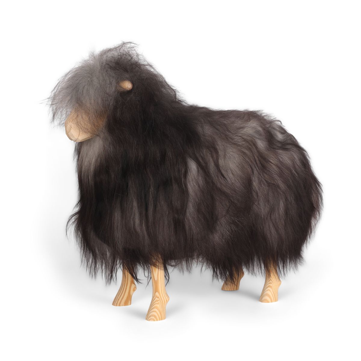 Signature Holzschaf | Klein Schaukelschaf | Sheepskinhouse.ch