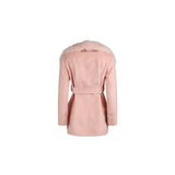 Charlott Mantel | Lammwolle, Fuchs Pink