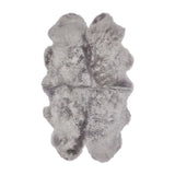 Lammfellteppich | Langhaar | Neuseeland | 170x110 cm Hellgrau