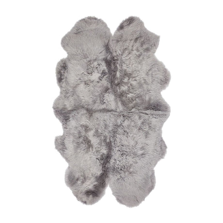 Lammfellteppich | Langhaar | Neuseeland | 170x110 cm Hellgrau