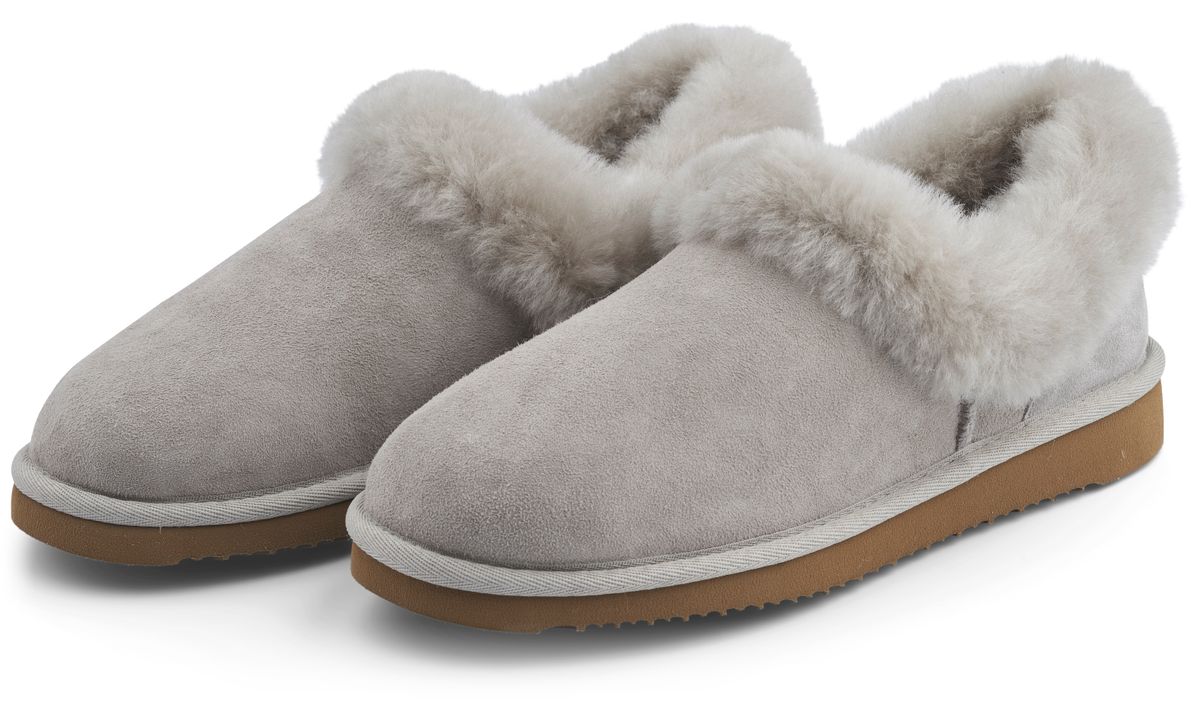 Lammfell Hausschuhe Hard Sole | Feste Sohle | Wildleder
