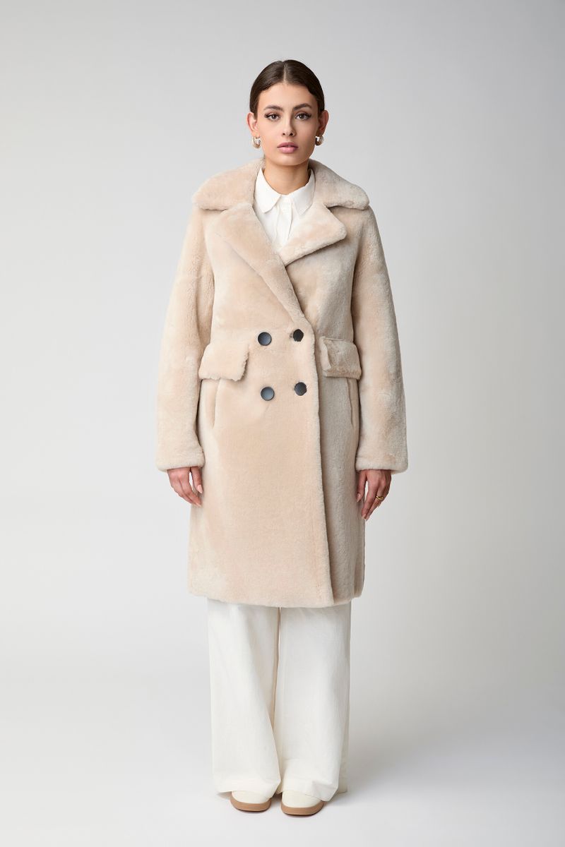 Ivy Mantel | Doubleface Beige