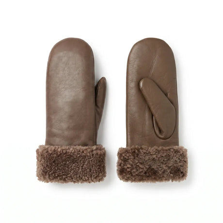 Rita Fäustlinge | Double Face | Damenfäustlinge Taupe