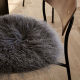 Lammfell Stuhlauflage | Tibet | D38 cm Arctic Sunrise