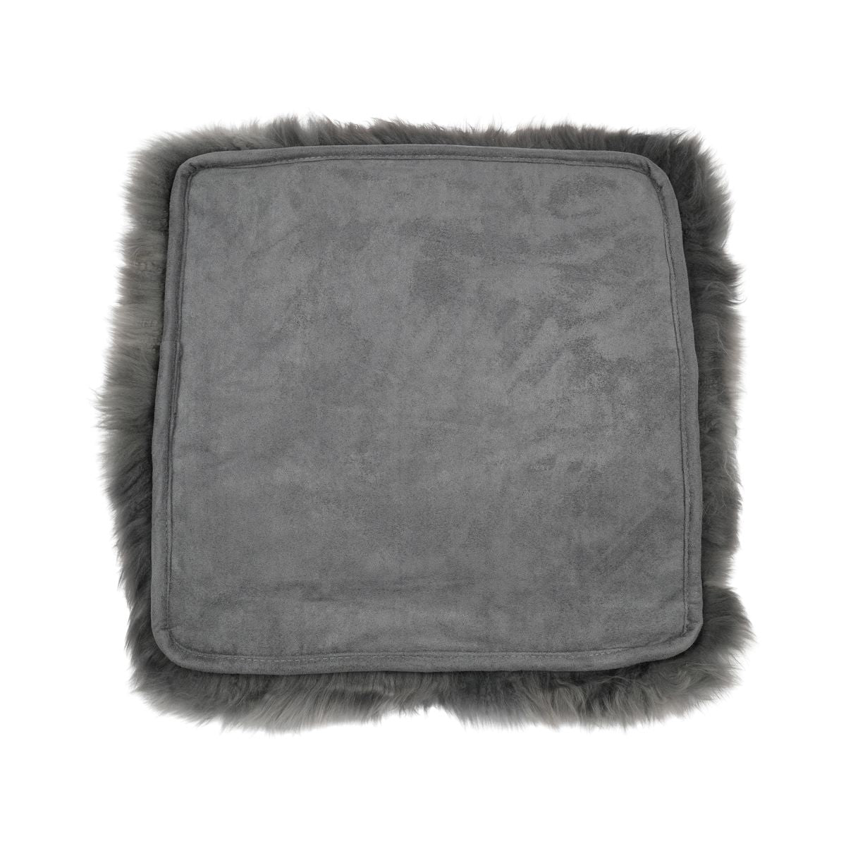 Sitzkissen | Langhaar | Neuseeland | Stoffrückseite | 40x40 cm Stahl