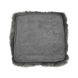 Sitzkissen | Langhaar | Neuseeland | Stoffrückseite | 40x40 cm Stahl