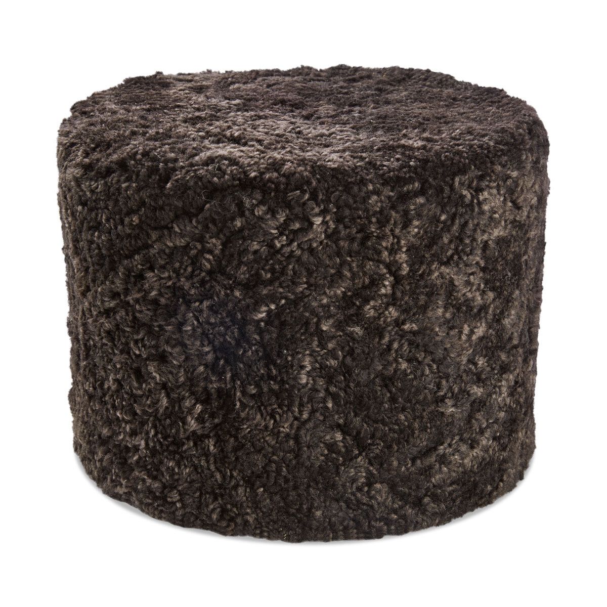 Lammfellpouf Premium | Kurzhaar | Neuseeland | D41x31 cm Schokolade