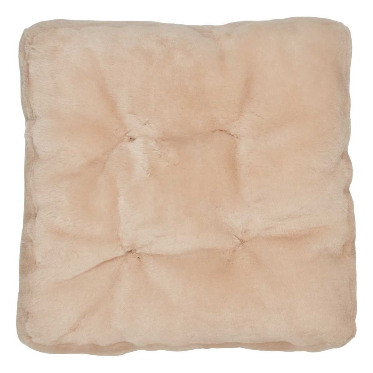 Lammfellkissen | Neuseeland | Mokassin | 45x45 cm Sitzkissen | Sheepskinhouse.ch