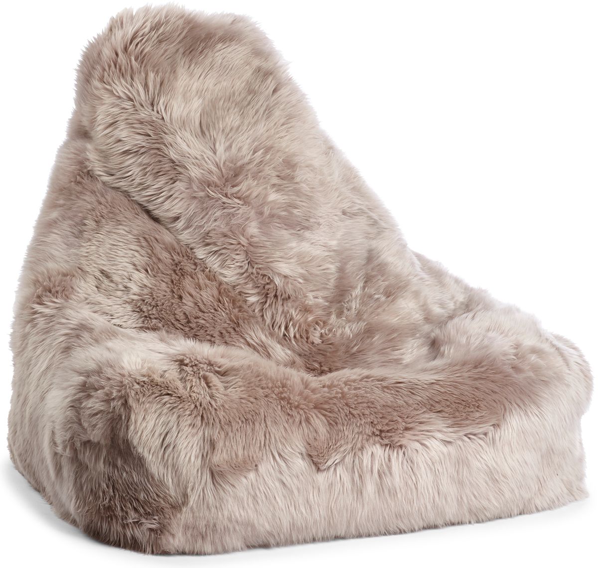 Lammfell Sitzsackstuhl Premium | Langhaar | Neuseeland | 100x100x80 cm Sitzsäcke | Sheepskinhouse.ch