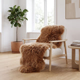 Fellvang Doppel-Lammfell | Langhaar | Neuseeland | 160 x 60 cm Toffee