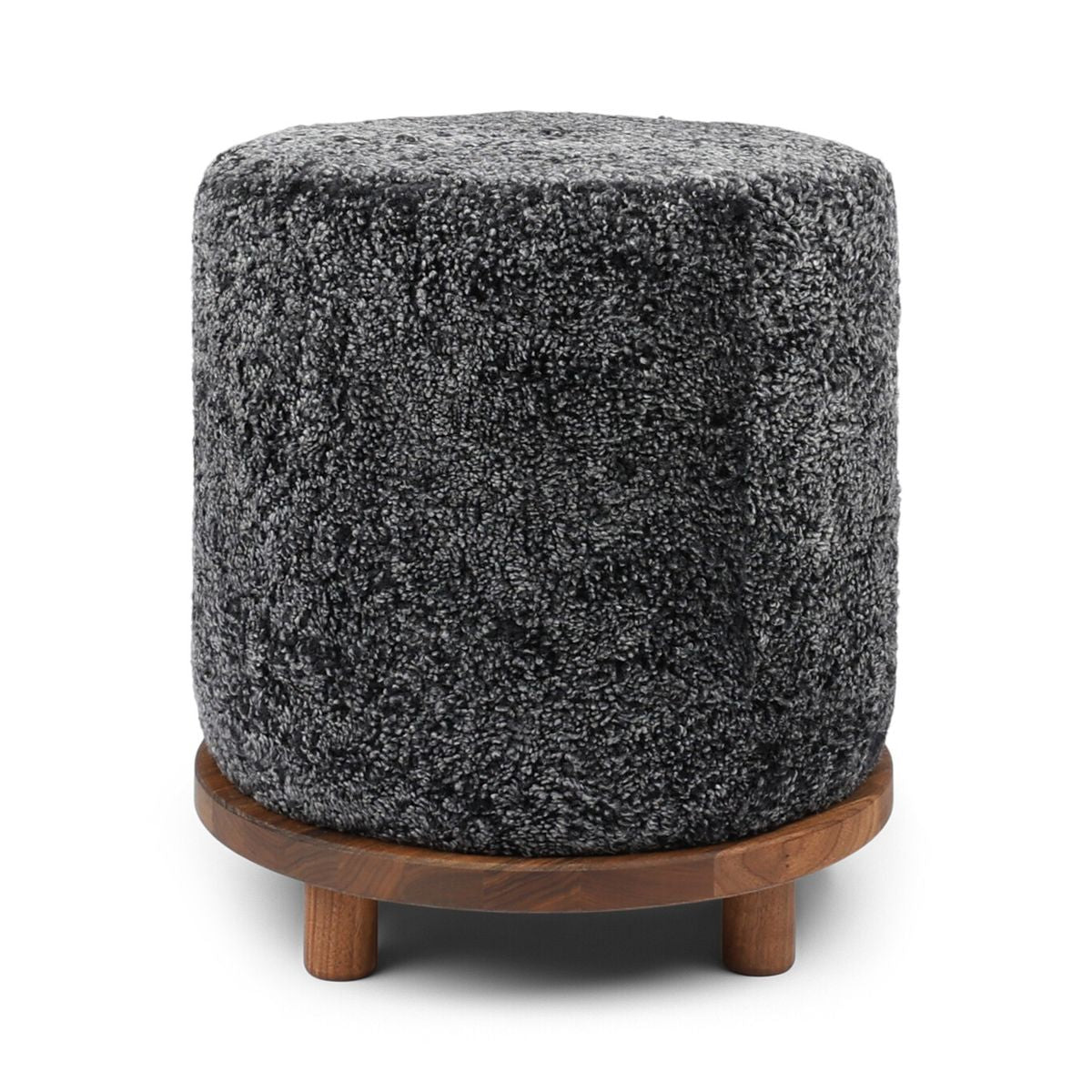 Simon Pouf | Kurzhaar | Neuseeland | D46x52 cm Poufs | Sheepskinhouse.ch