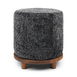 Simon Pouf | Kurzhaar | Neuseeland | D46x52 cm Anthrazit