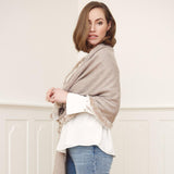 Scarlet Schal | Wolle, Kaninchen Schwarz/Schwarz