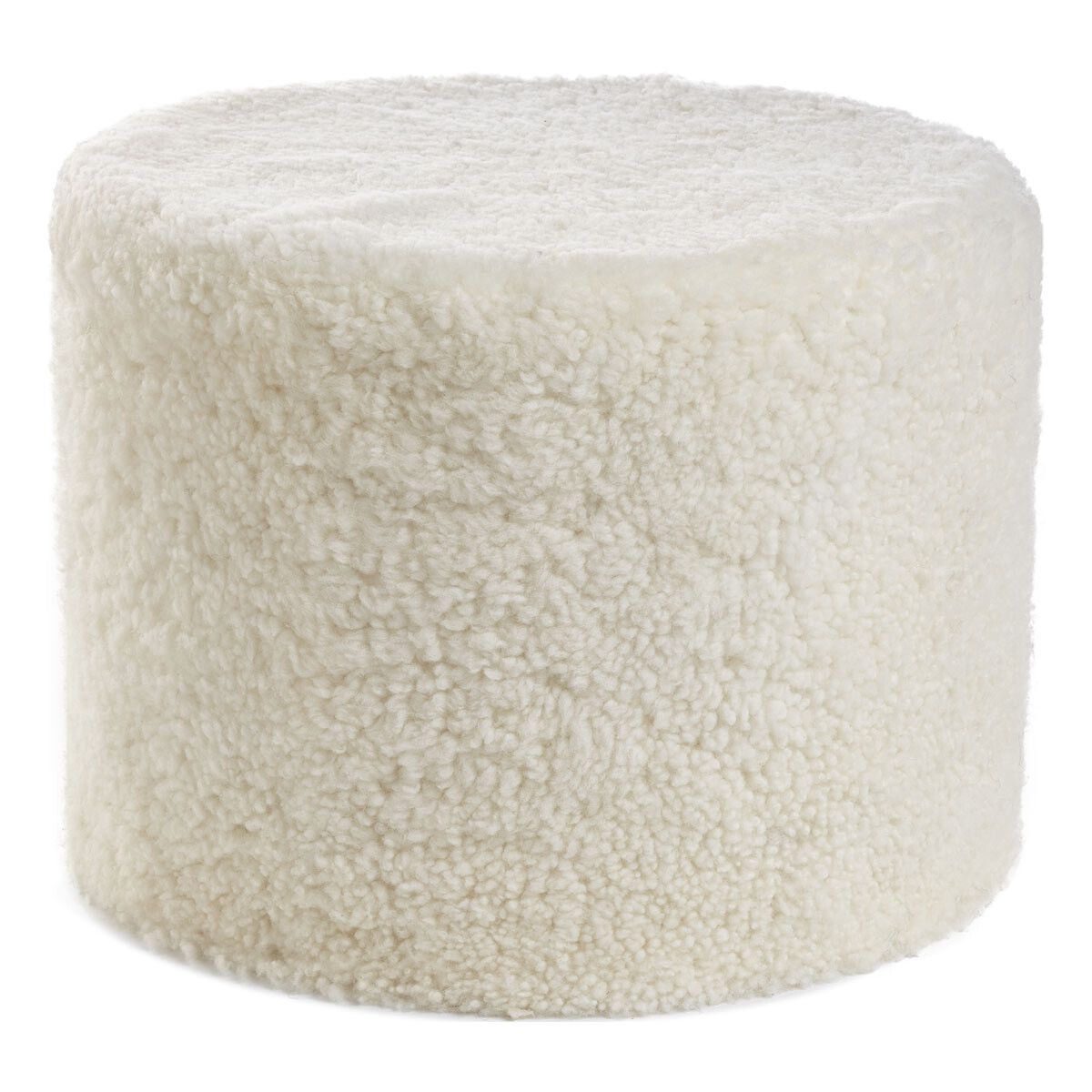 Lammfellpouf Premium | Kurzhaar | Neuseeland | D41x31 cm Poufs | Sheepskinhouse.ch