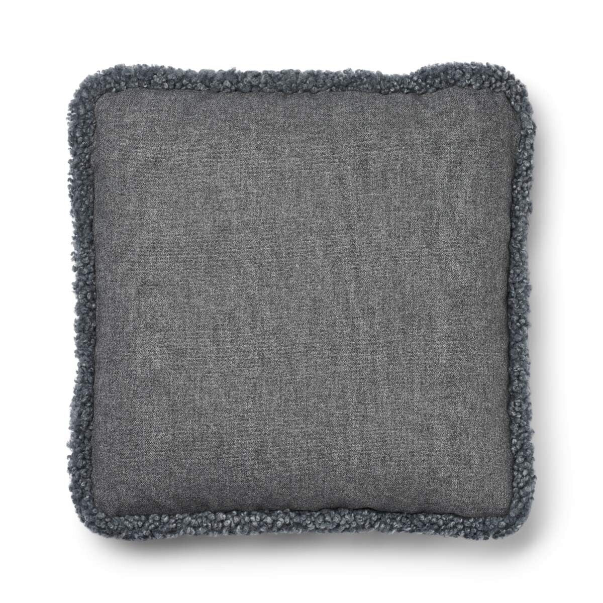 Wollkissen | 100% Wolle | Fellborte | 52x52 cm | 34x52 cm Stein/Hellgrau