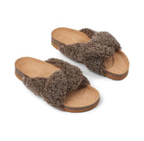 Lilly Kreuz Slippers | Neuseeland | Größe 35-42 Taupe