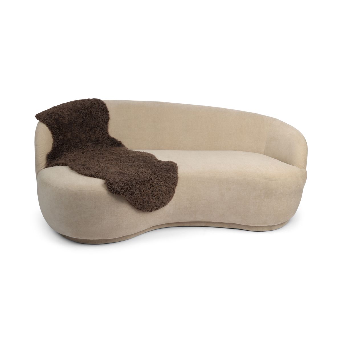 Doppeltes Schaffell | Kurzhaar | Neuseeland | 160x60 cm Pilz