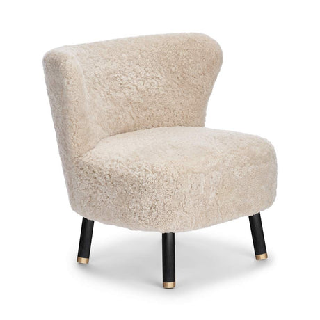 Emil Loungesessel | Premium Lammfell | Kurzhaar Beige