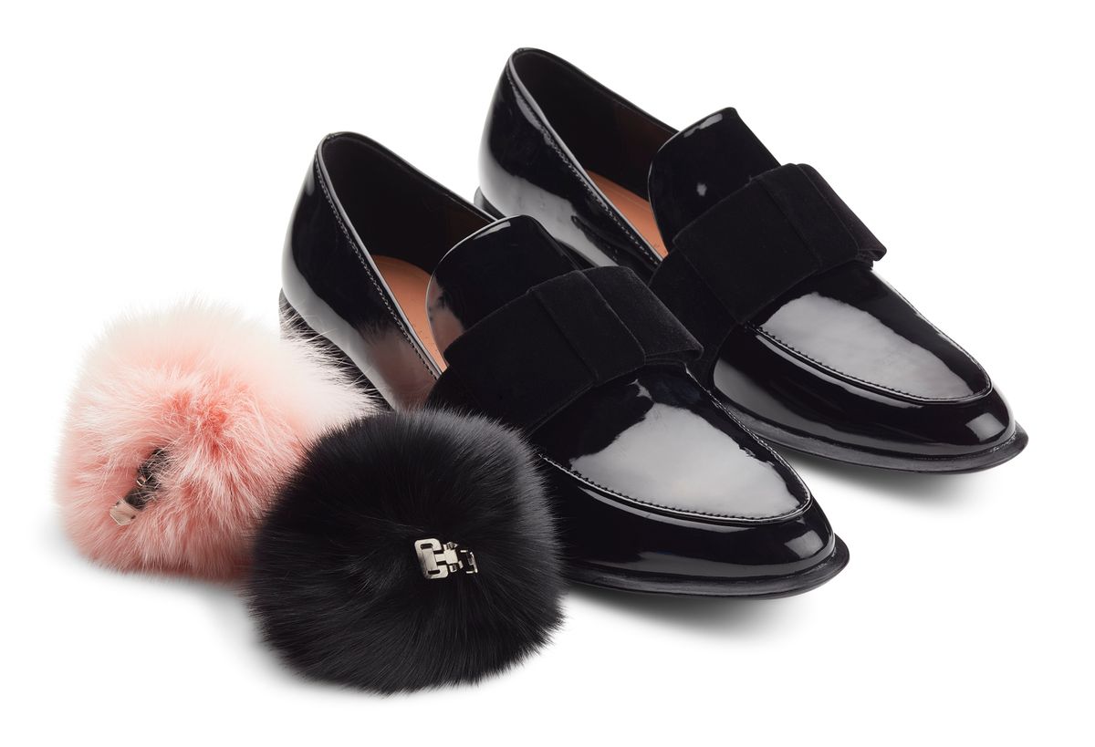 Pompon Schuhclip | Fuchs Fellschuhe | Sheepskinhouse.ch