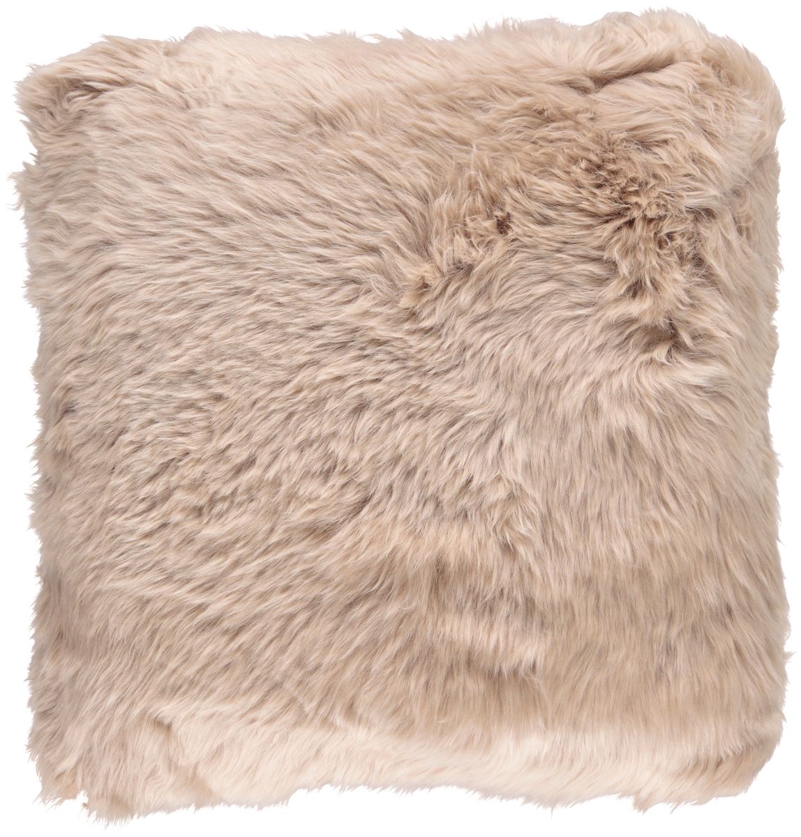 Lammfellkissen Premium | Langhaar | Neuseeland | 35x35 cm Warm Sand