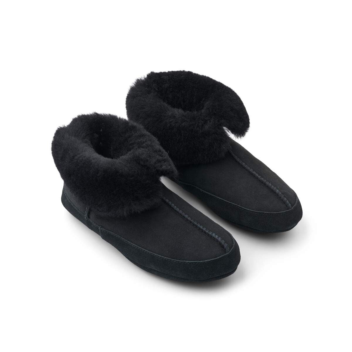 Lammfell Hausschuhe Soft Sole | Weiche Sohle | Wildleder
